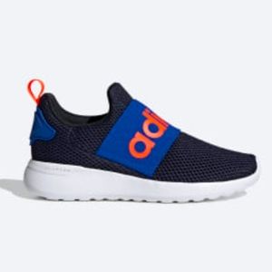 Adidas Boys Lite Racer Slide-on shoe in Sz 4.5 in Navy Blue